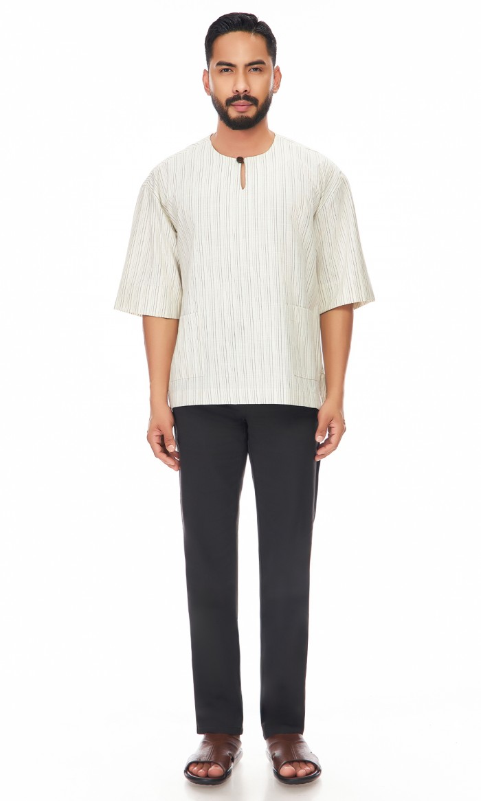 Ilham Kurta in White
