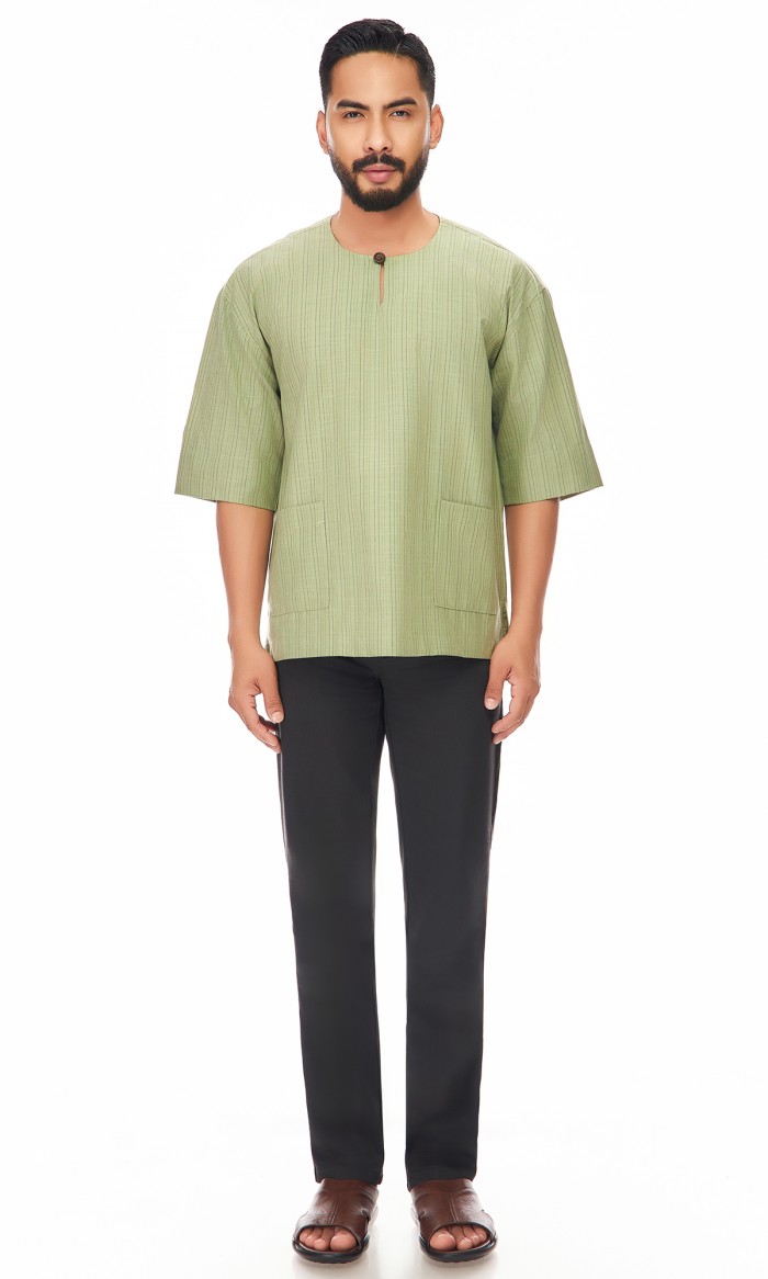 Ilham Kurta in Sage Green