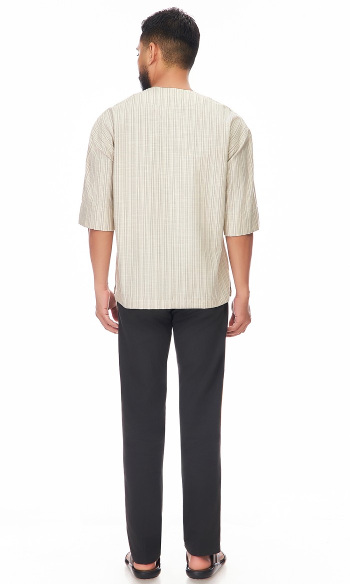 Ilham Kurta in Beige