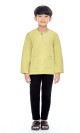 Imraan Kurta Kids in Moss Green