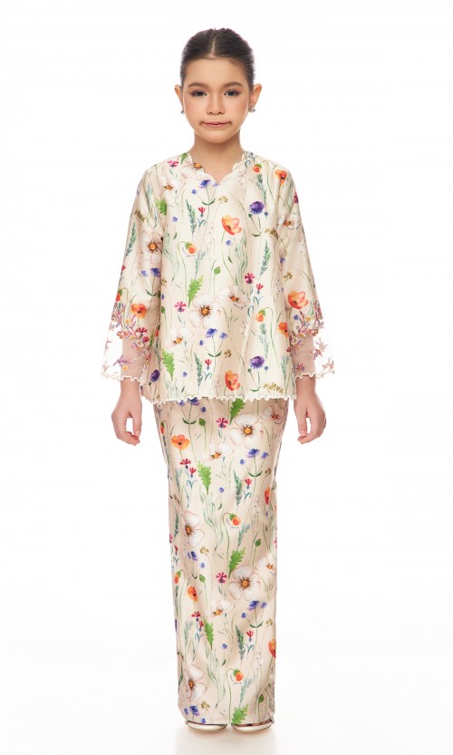 Isadora Kurung Kids in Champagne