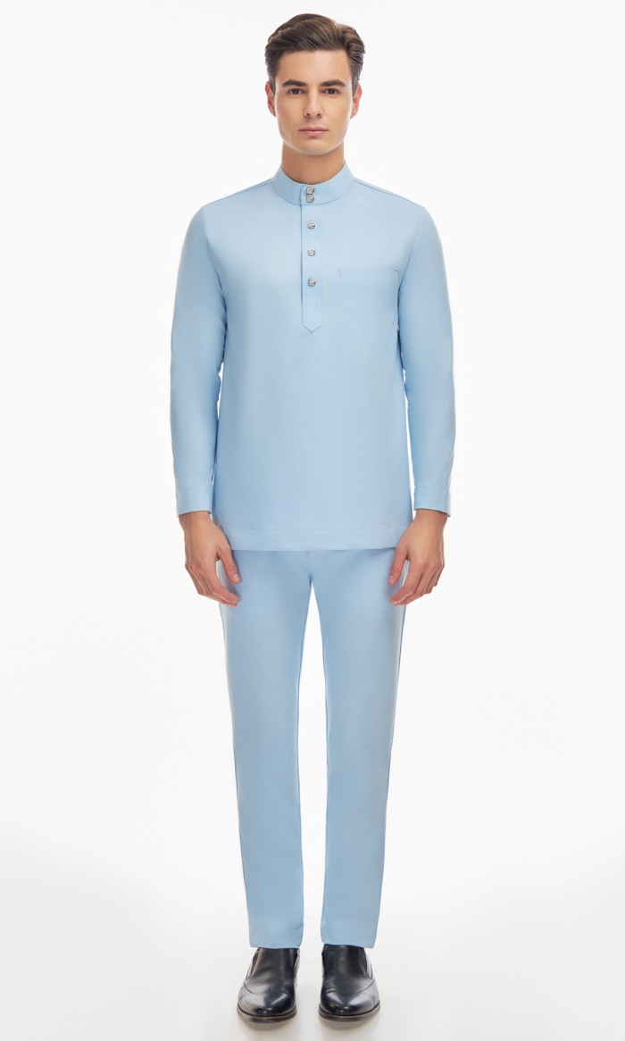 Harraz Baju Melayu in Ice Blue