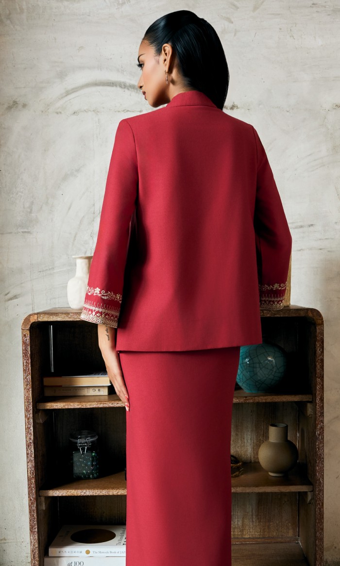 Kaseh Kurung in Red