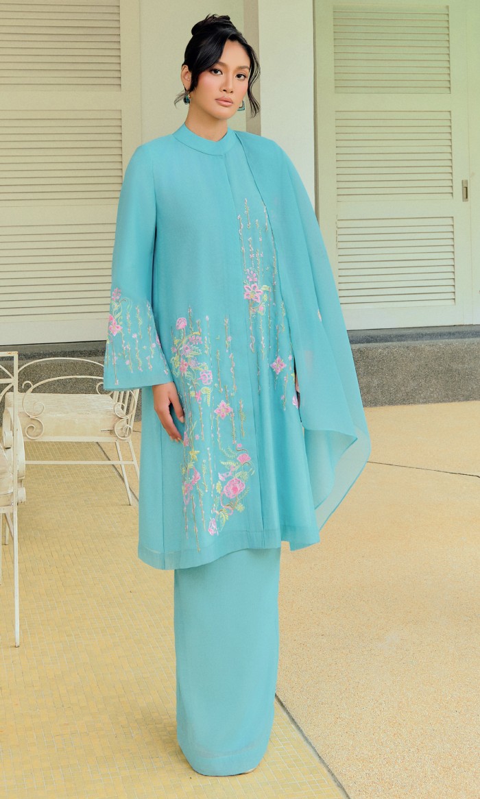 Khaleeda Kurung 3.0 in Pacific Blue