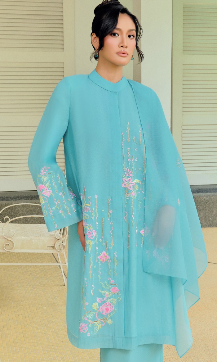 Khaleeda Kurung 3.0 in Pacific Blue