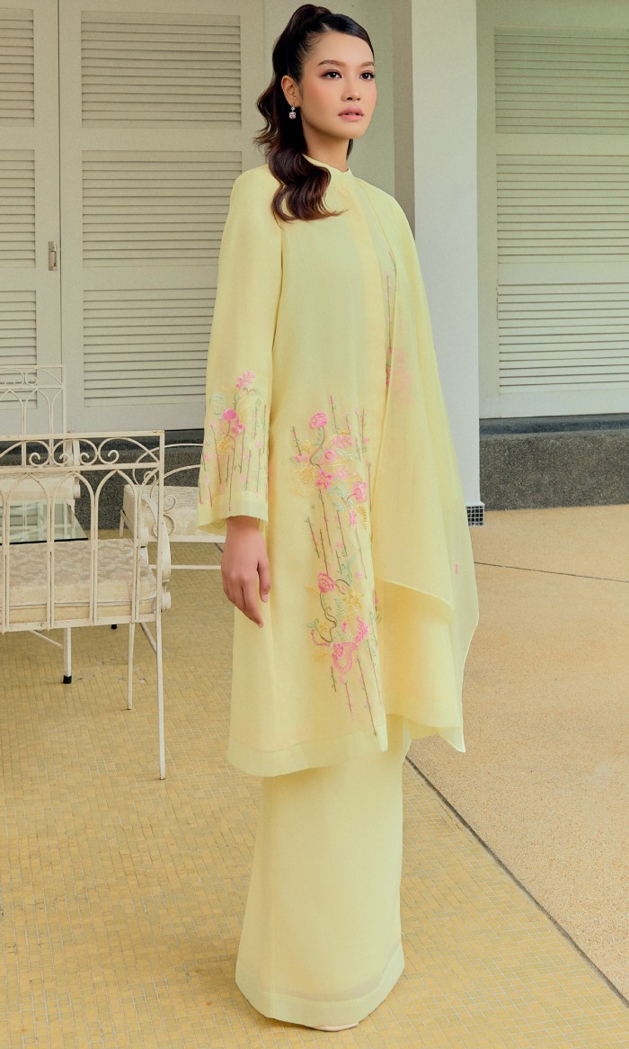 Khaleeda Kurung 3.0 in Flax Yellow