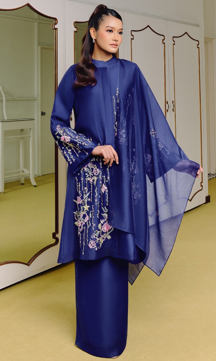 Khaleeda Kurung 3.0 in Indigo Blue