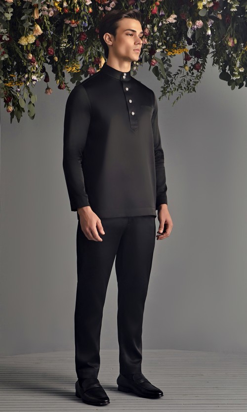 Khalil Baju Melayu in Black