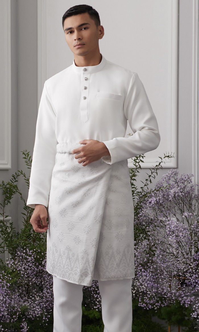 Khaliq Baju Melayu in Off White