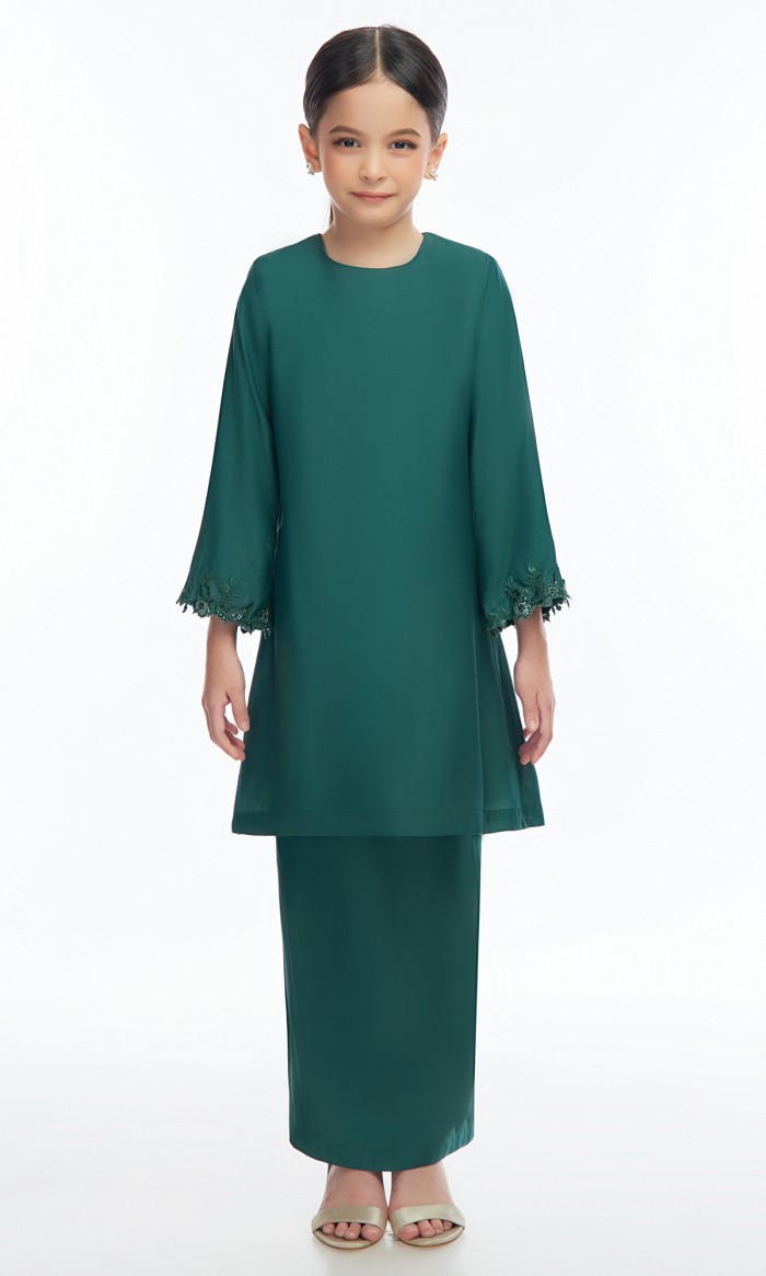 Kaleena Kurung Kids in Sacramento Green