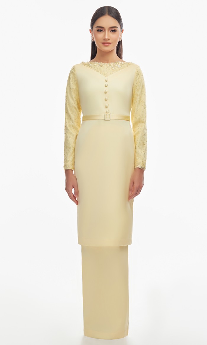 Kamila Kurung in Light Canary