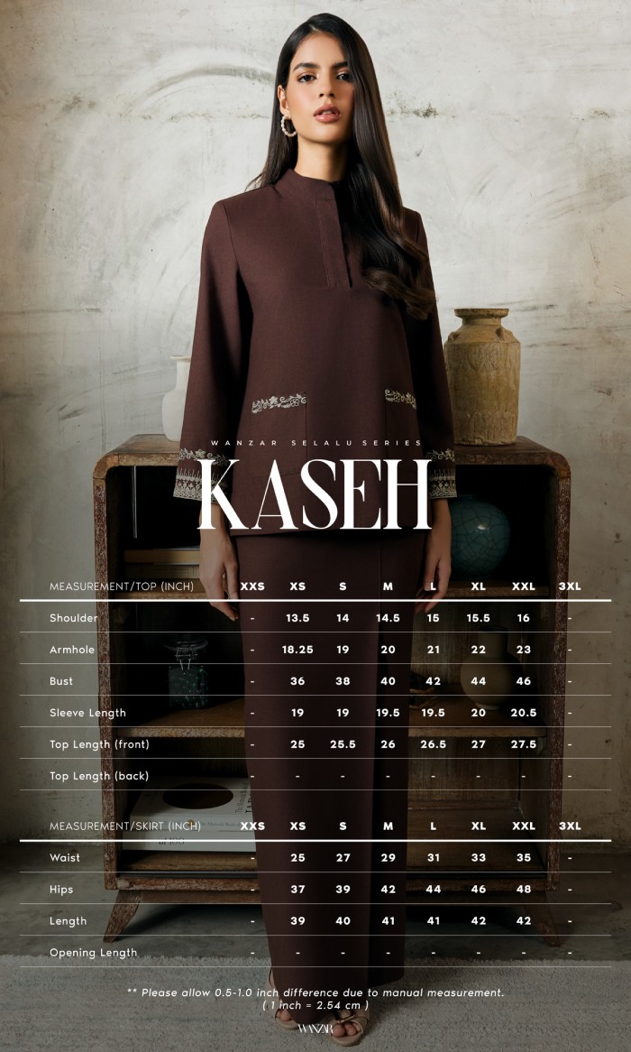 Kaseh Kurung in Warm Tan