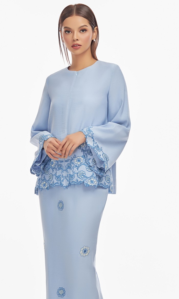 Lalytha Kurung in Sky Blue