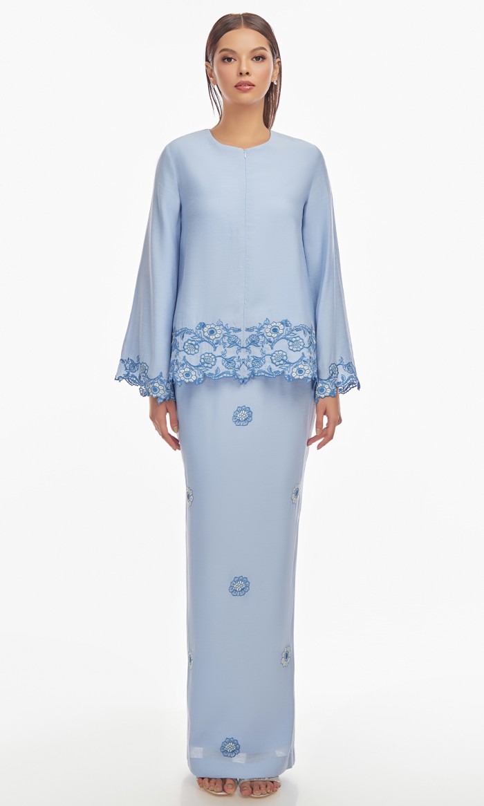 Lalytha Kurung in Sky Blue