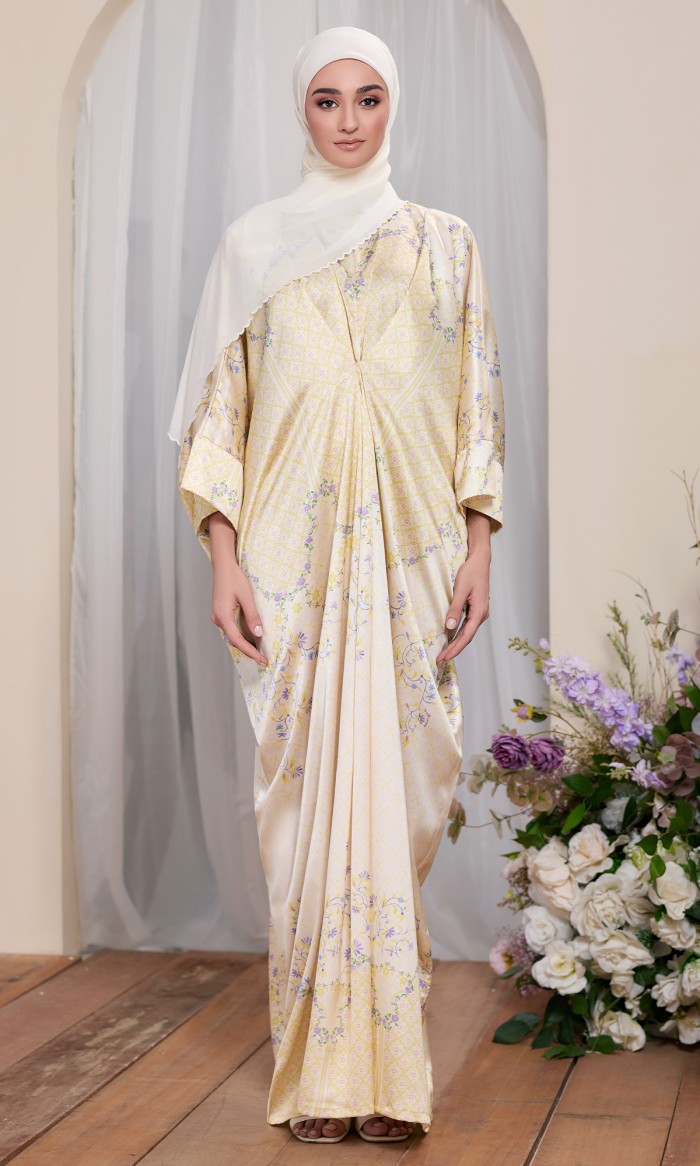 Leona Kaftan in Daffodil Yellow