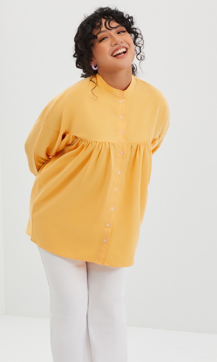 Lizzie Top in Daffodil Yellow