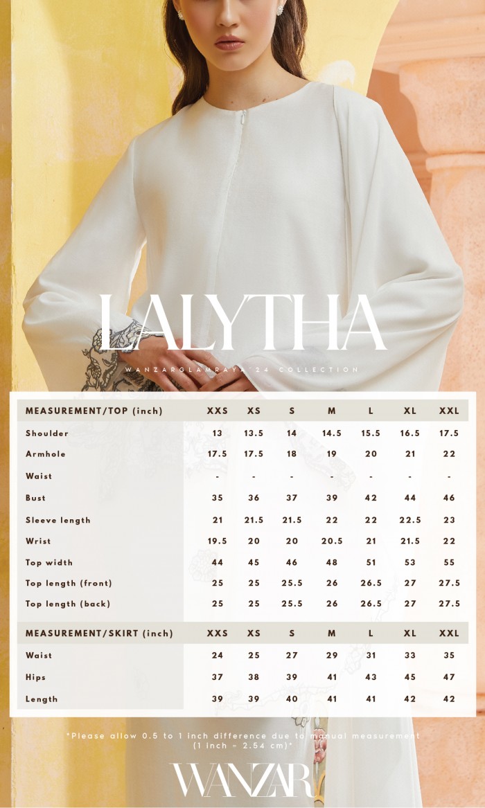 Lalytha Kurung in Sky Blue