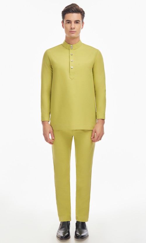 Harraz Baju Melayu in Lime Green