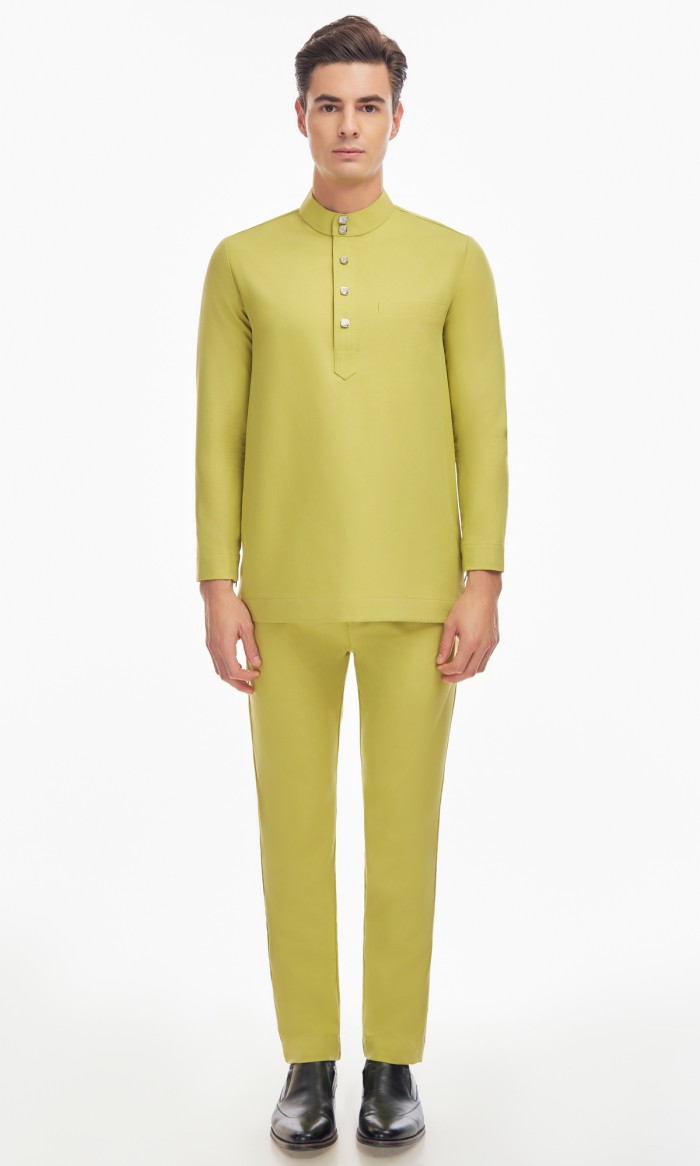 Harraz Baju Melayu in Lime Green