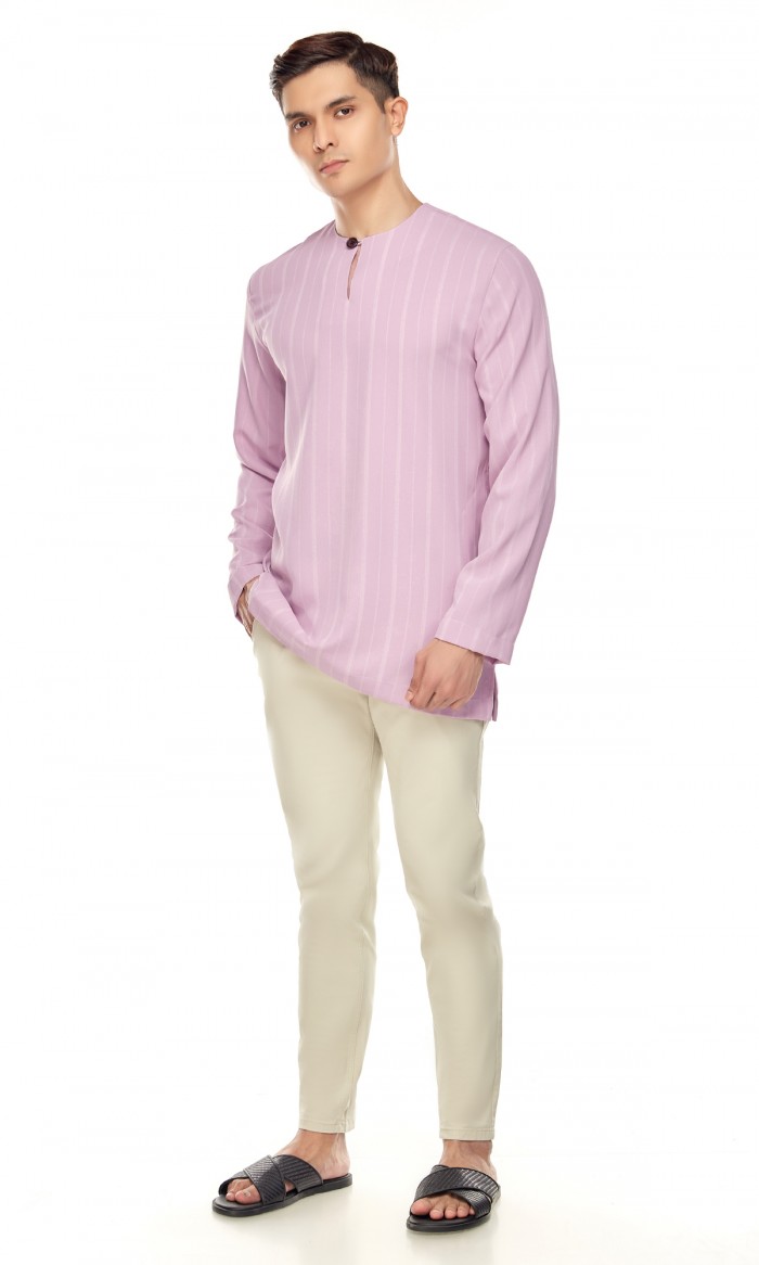 Murat Kurta in Mauve Purple