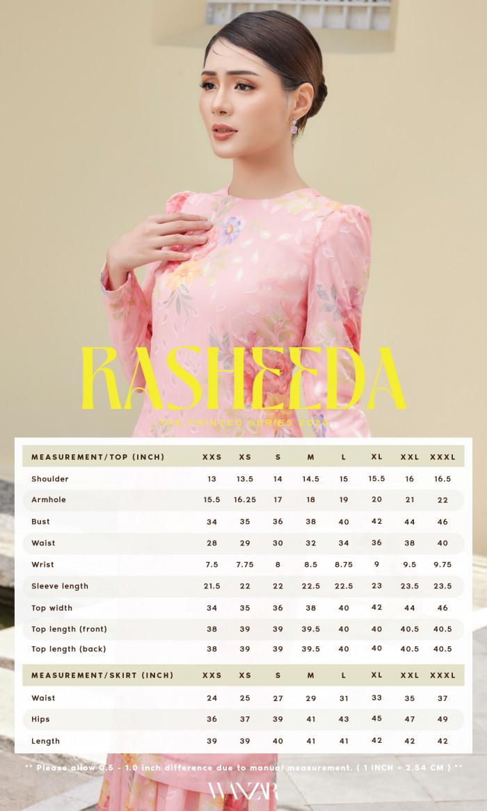 Rasheeda Kurung in Cyan Blue