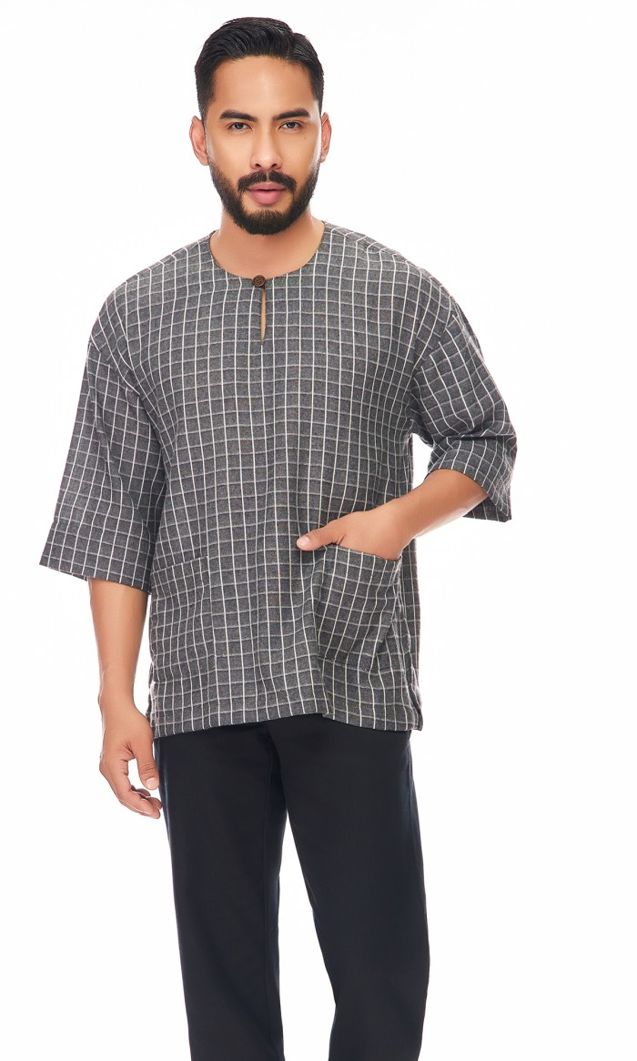 Nuh Kurta in Dim Gray