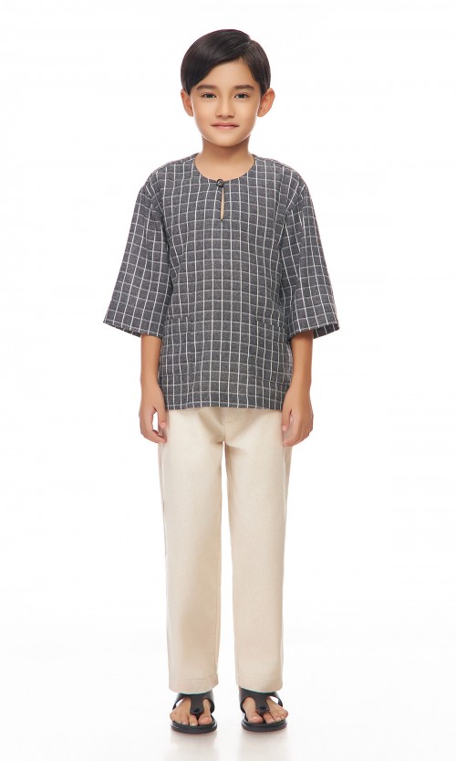 Nuh Kurta Kids in Dim Gray