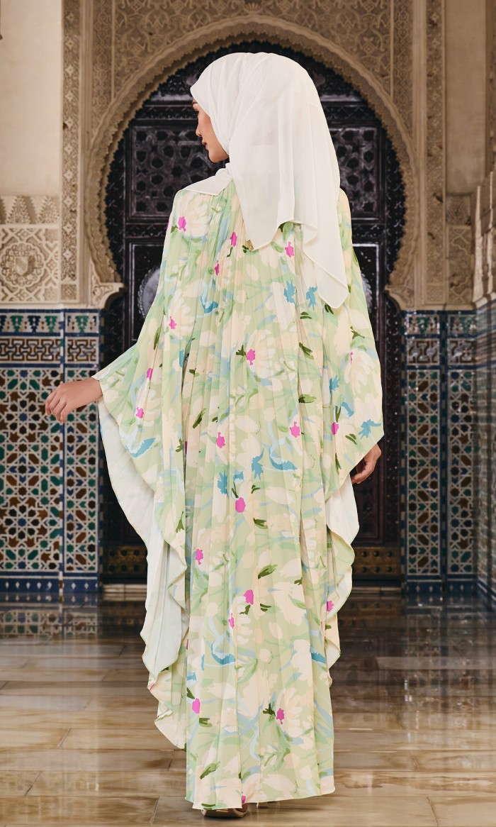 Peony Kaftan in Laurel Green