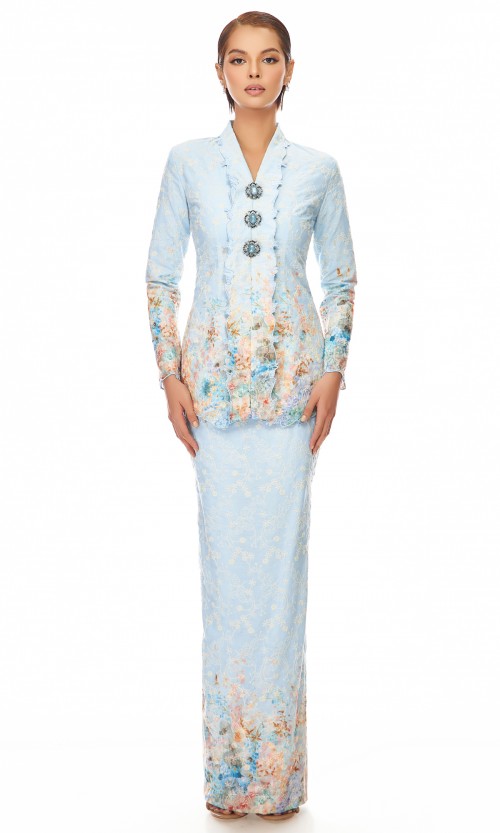 Posey Kurung in Sky Blue