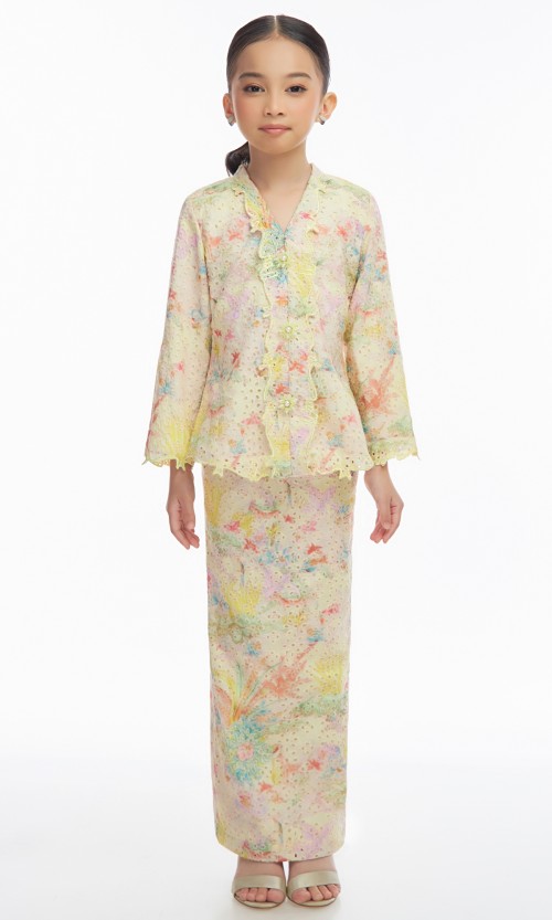 Posey Kurung Kids in Venetian Yellow