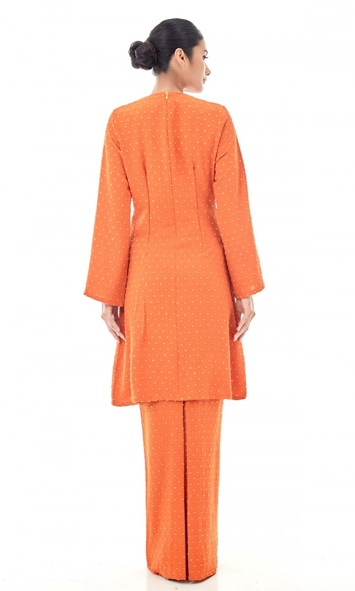 Quinn Kurung in Pumpkin Orange