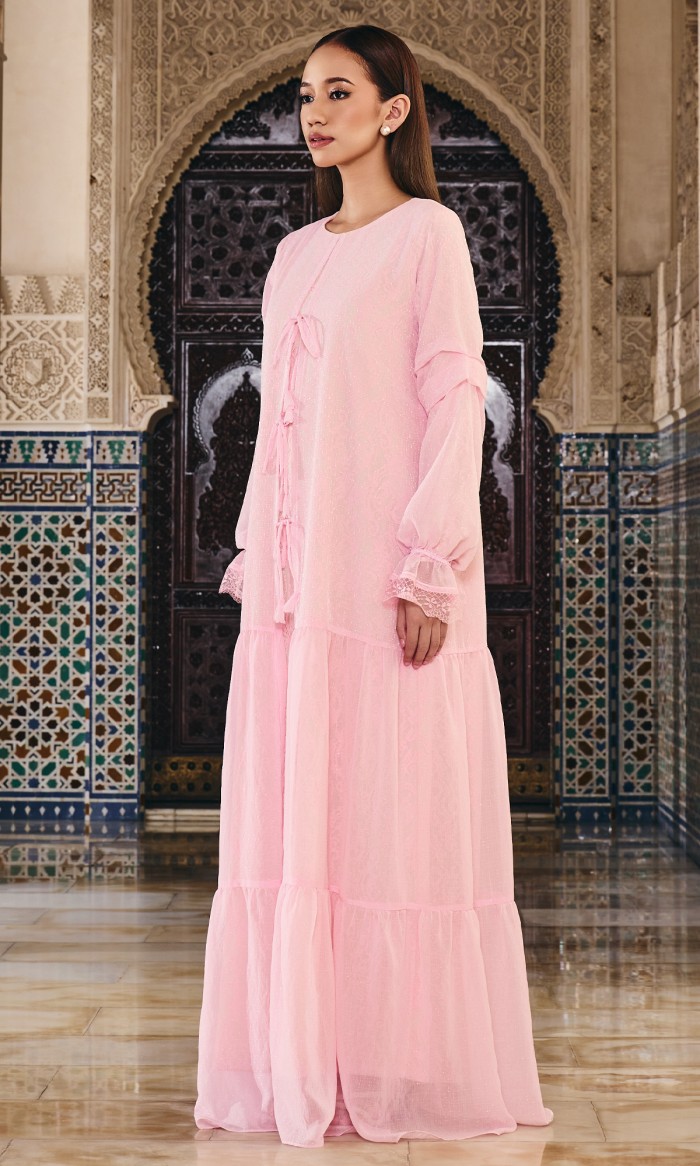 Ruuby Dress in Baby Pink