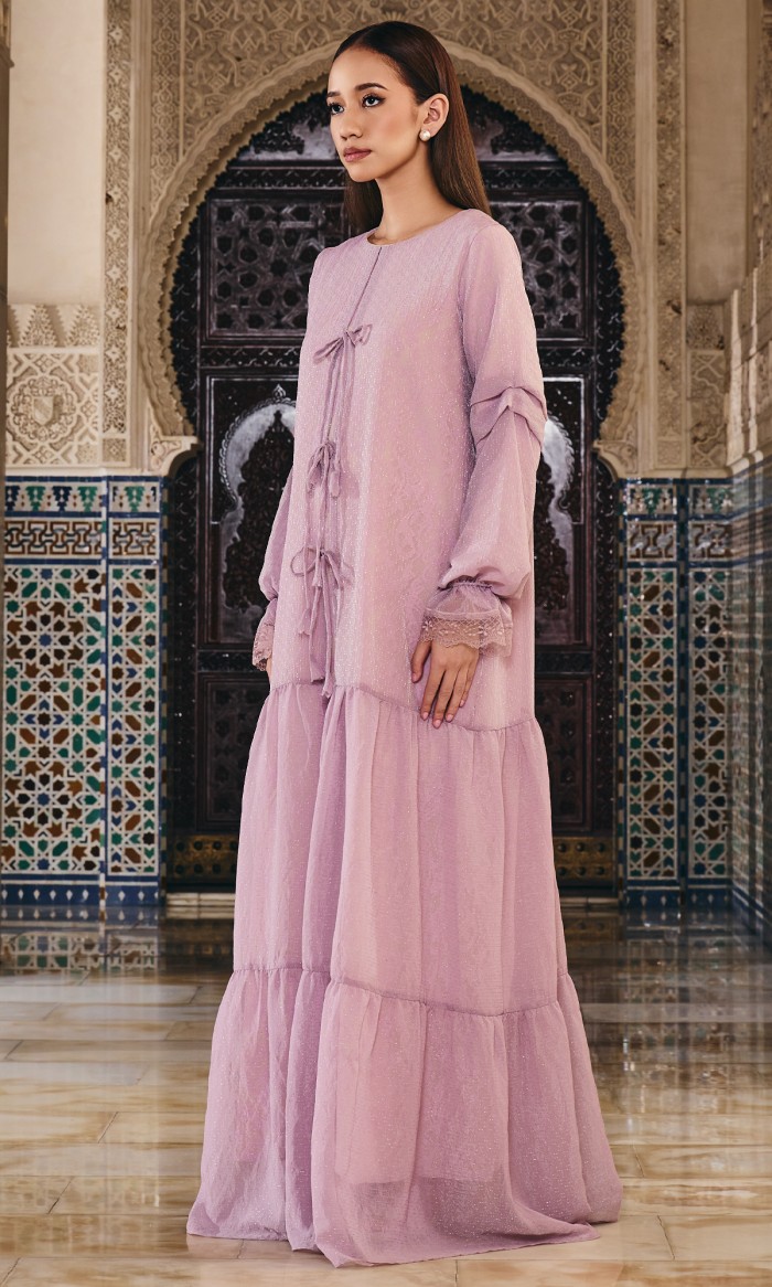 Ruuby Dress in Deep Violet