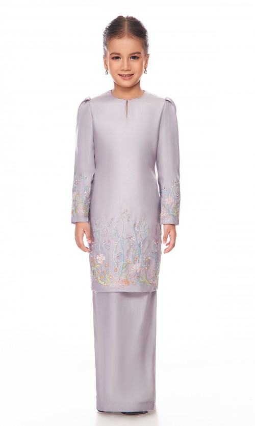 Sephia Kurung Kids in Pale Lavender