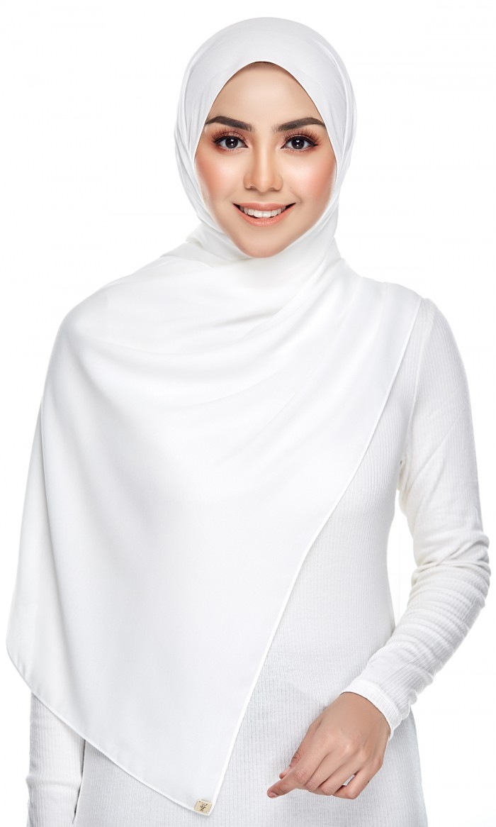 Betsy Shawl ( Chiffon ) in Off White