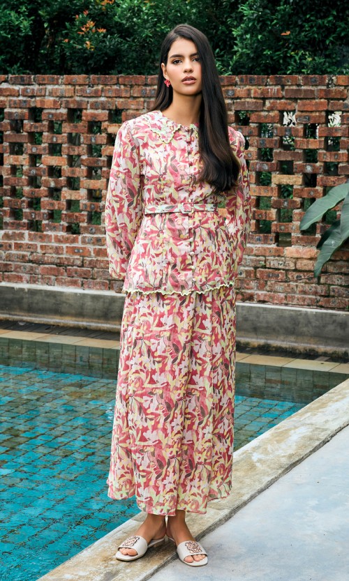 Solene Set in Sunfire Red