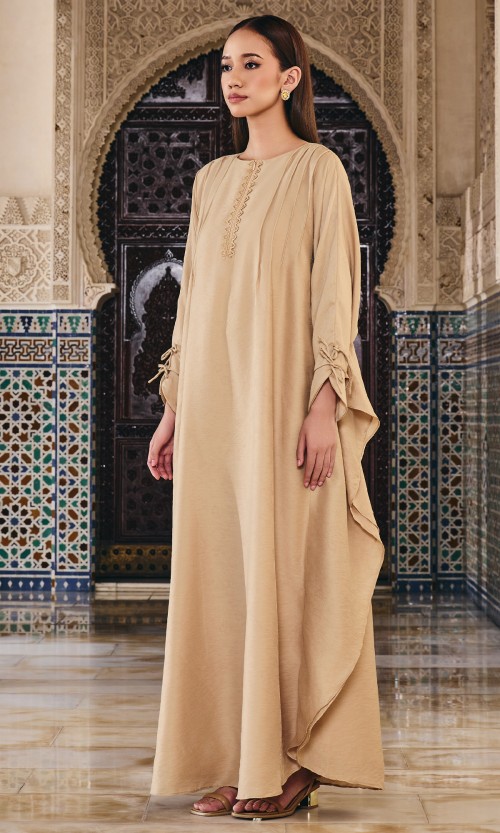 Starlynn Kaftan in Nude Brown