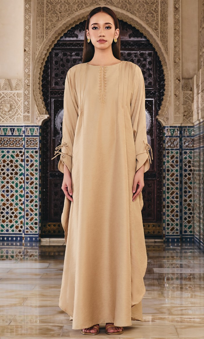 Starlynn Kaftan in Nude Brown