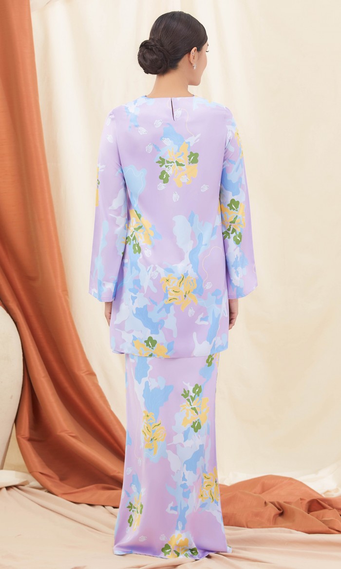 Thaddea Kurung in Periwinkle Purple
