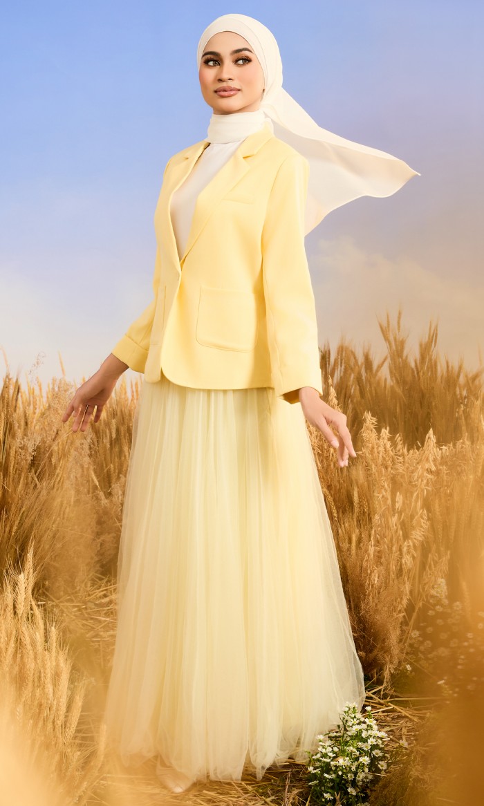 Tiffany Suit in Soft Yellow