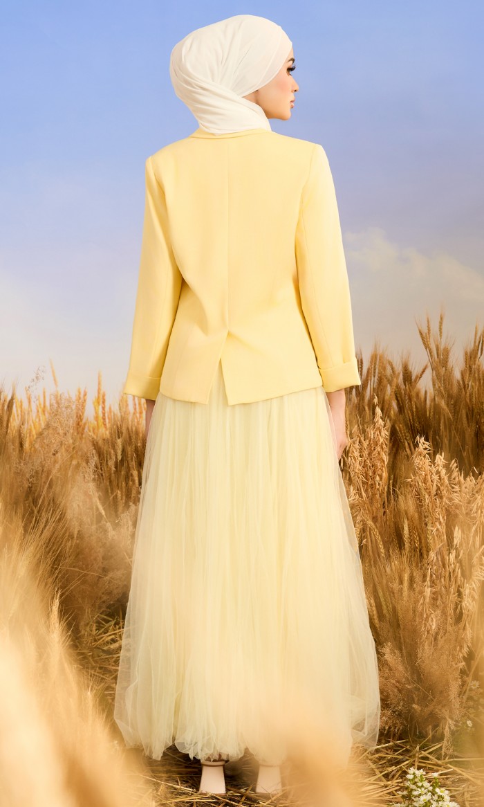 Tiffany Suit in Soft Yellow