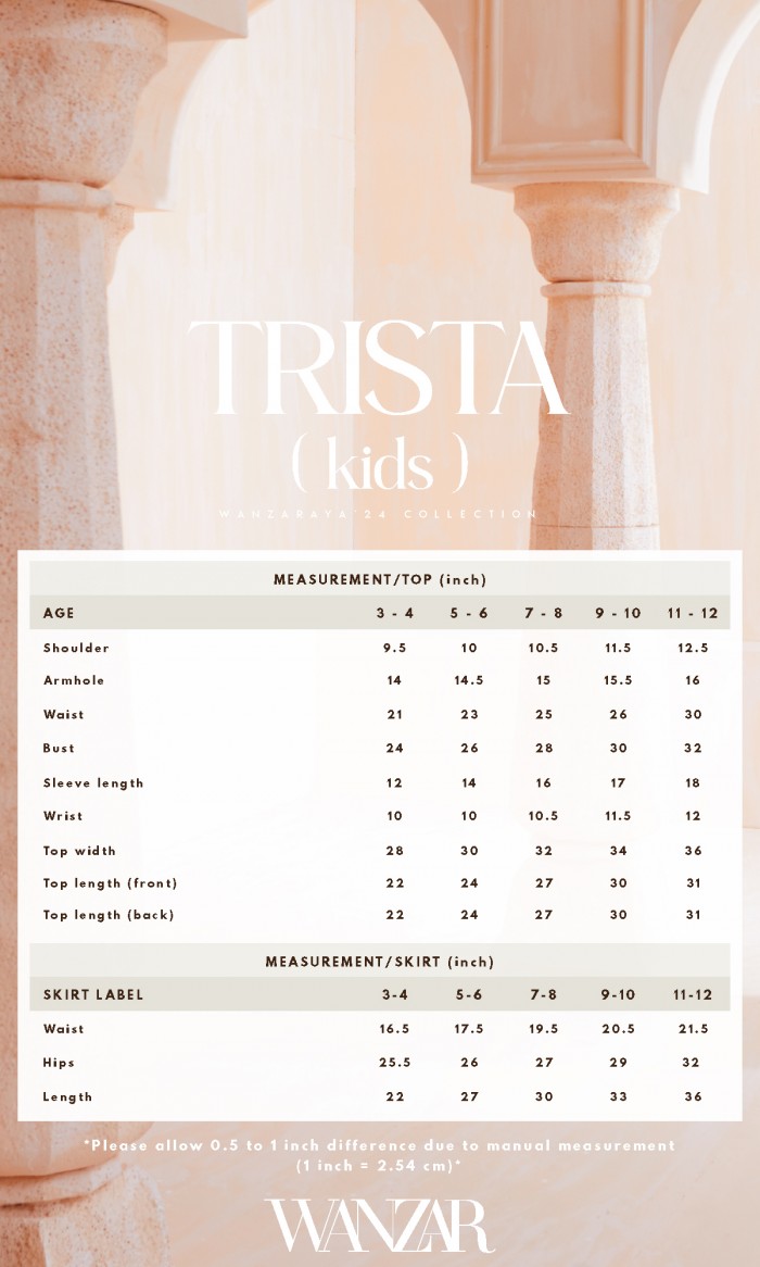 Trista Kurung Kids in Warm Black