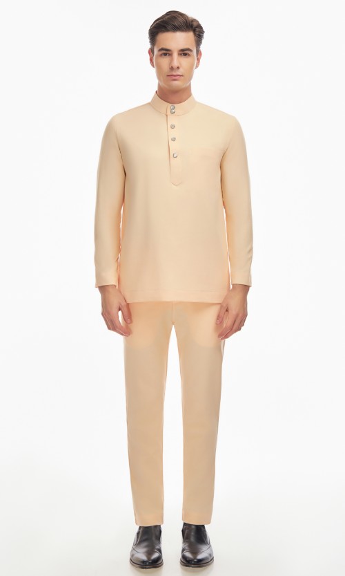 Harraz Baju Melayu in Tawny Peach