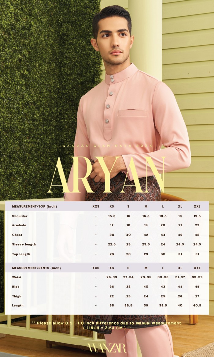 Aaryan Baju Melayu in Laurel Green