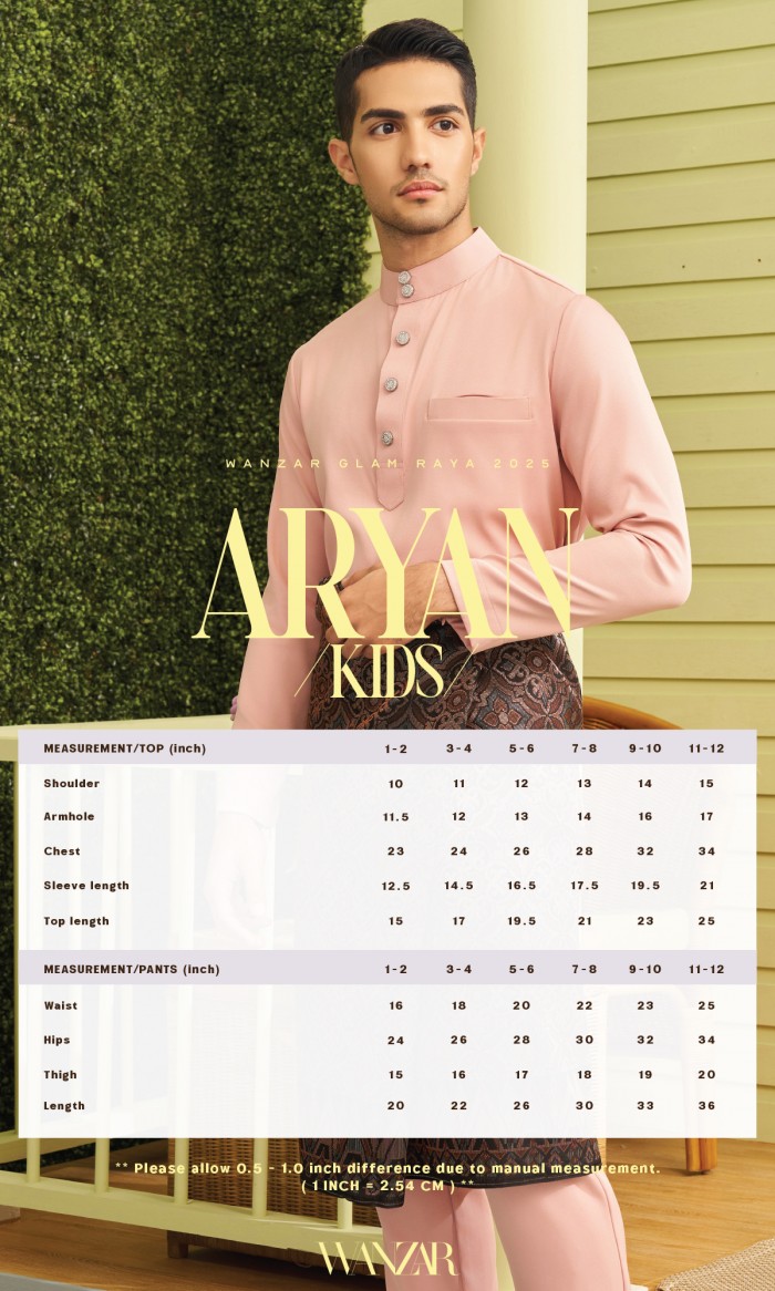 Aaryan Baju Melayu Kids in Black