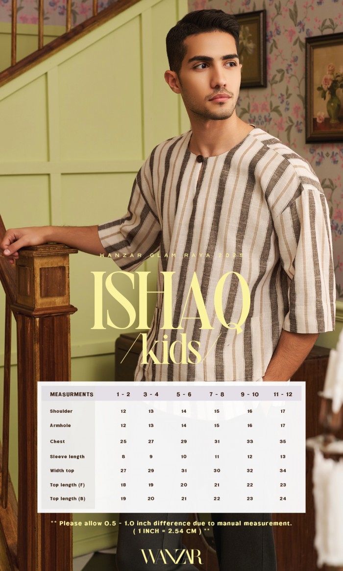 Ishaq Kurta Kids in Bean Red