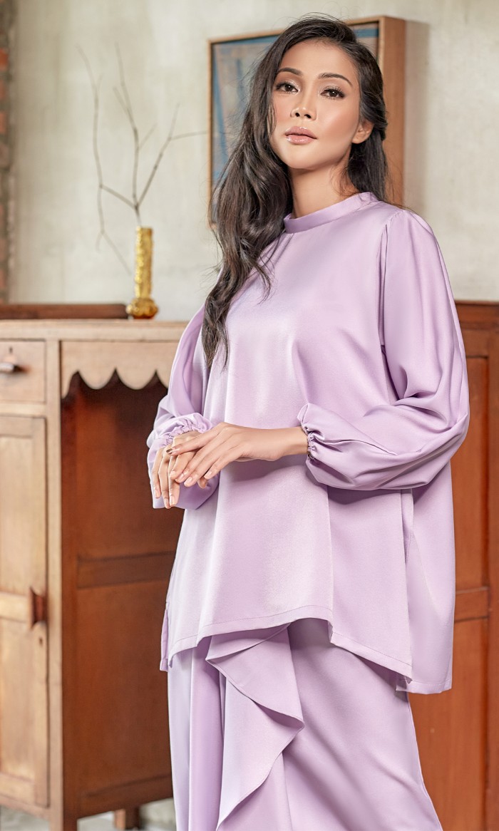 Wirdhani Kurung in Thistle Purple
