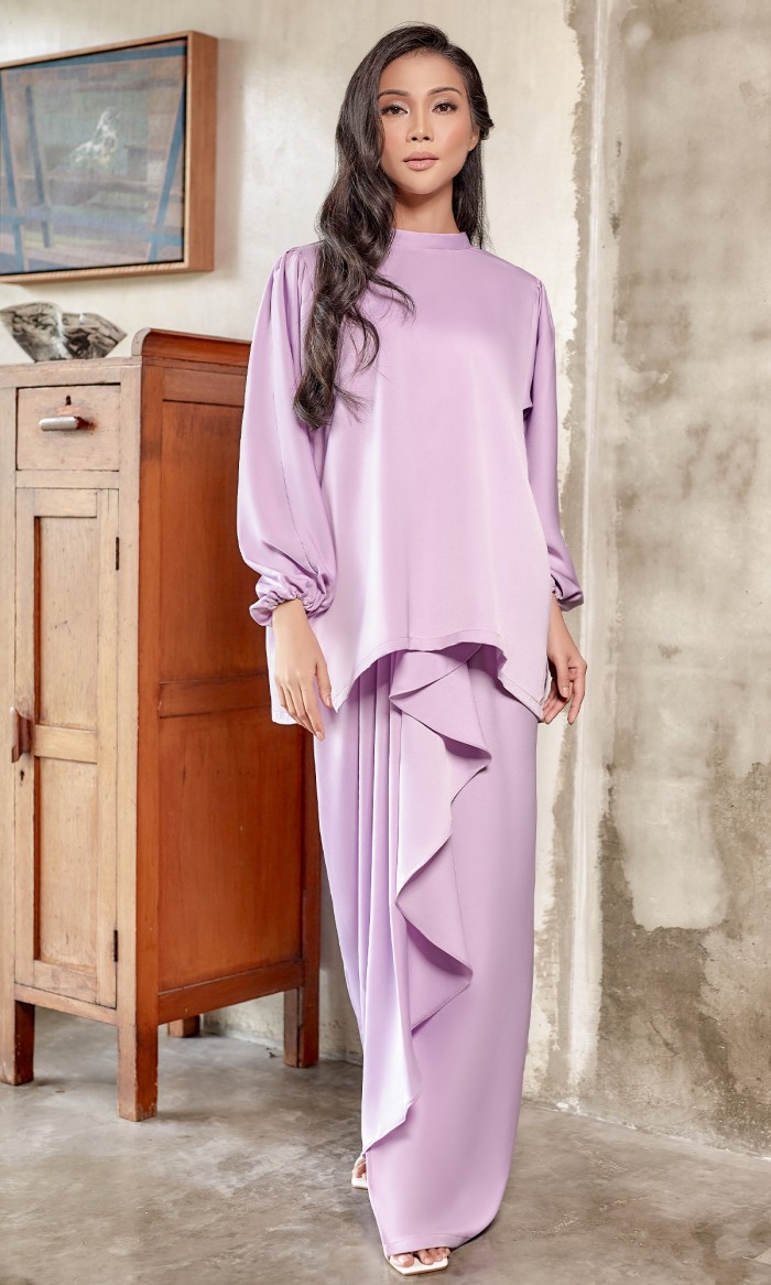 Wirdhani Kurung in Thistle Purple