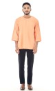 Ziyad Kurta in Melon Orange