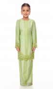 Carmilla Kurung Kids in Olivine Green